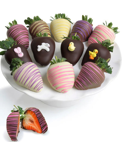 Easter Chocolate Covered Strawberries - 12pc