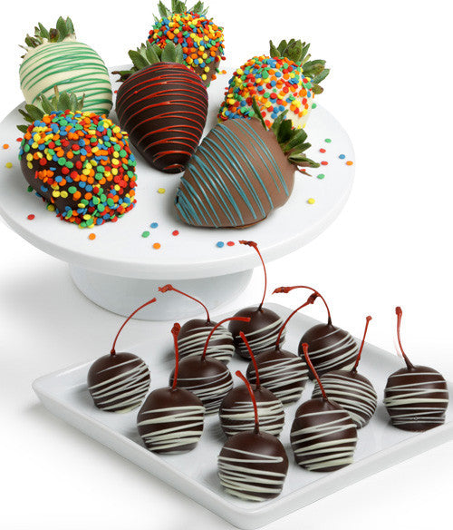 Birthday Strawberries & Chocolate Covered Cherries - Chocolate Covered Company®