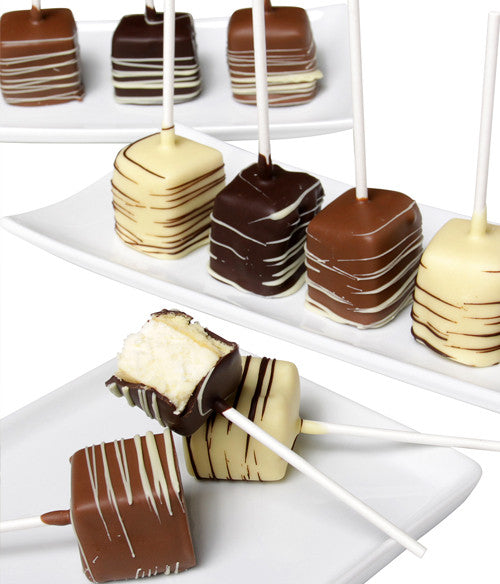 Belgian Chocolate Dipped Cheesecake Pops - 10pc - Chocolate Covered Company®
