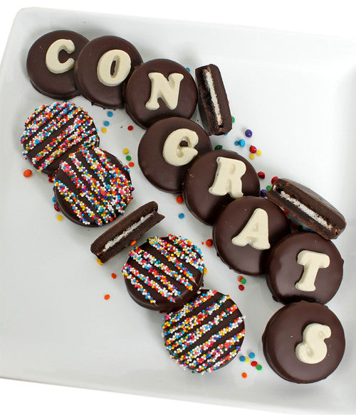 CONGRATS - Decorated Chocolate-Dipped OREO® Cookies Gift - Chocolate Covered Company®