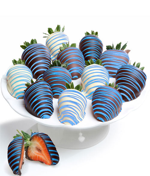 For Him Belgian Chocolate Covered Strawberries - 12pc - Chocolate
