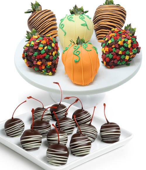 Fall Chocolate Covered Strawberries & Cherries - Chocolate Covered Company®