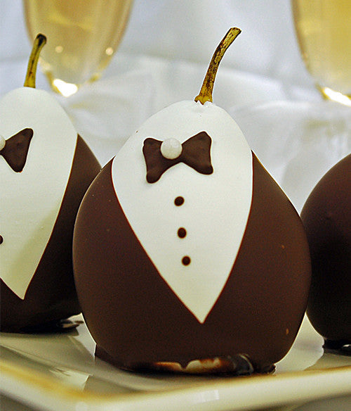 Wedding Chocolate Covered Pears - Chocolate Covered Company®