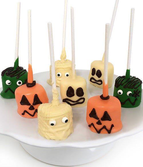 Spooky Halloween Characters Chocolate Covered Marshmallow Pops - 8pc - Chocolate Covered Company®