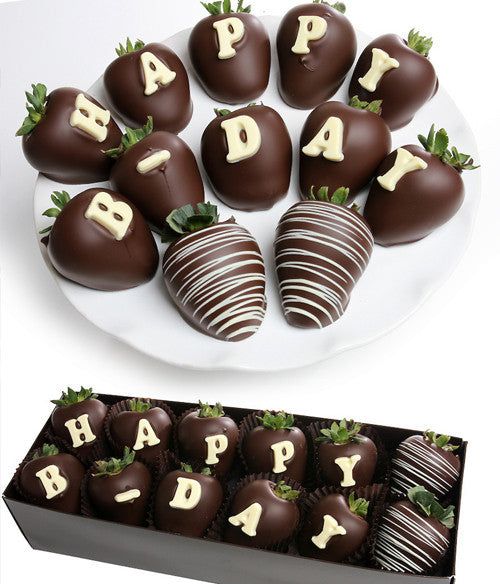 "HAPPY B-DAY" Berry-Gram® - Chocolate Covered Company®