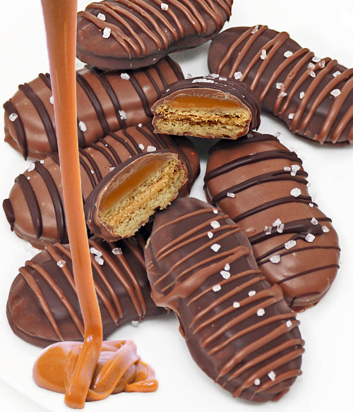 Belgian Chocolate Covered Caramel Sea Salt Nutter Butter® Cookies Gift - 8pc - Chocolate Covered Company®