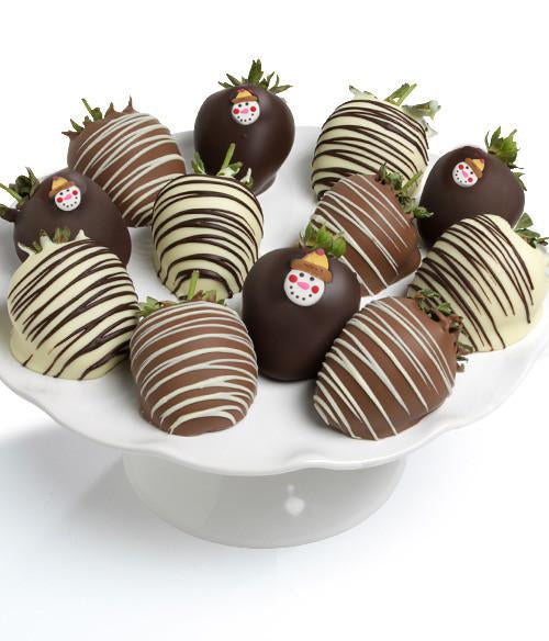 Snowman Belgian Chocolate Covered Strawberries - Chocolate Covered Company®
