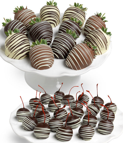 Classic Chocolate Strawberries & Chocolate Covered Cherries - 36pc - Chocolate Covered Company®