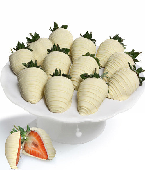 White Belgian Chocolate Covered Strawberries - Chocolate Covered Company®