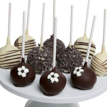 Soccer Chocolate Dipped Cake Pops - 10pc - Chocolate Covered Company®