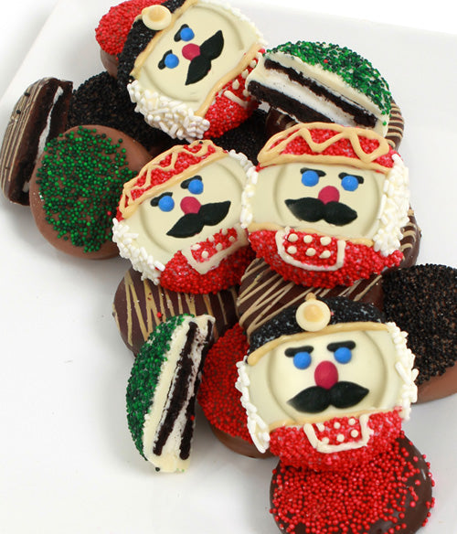 Nutcracker Belgian Chocolate-Dipped OREO® Cookies Gift - 12pc - Chocolate Covered Company®