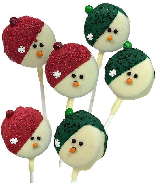 Snowman Belgian Chocolate Covered OREO® Cookie Pops - 6pc - Chocolate Covered Company®