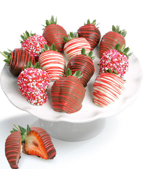 Valentine's Day Belgian Chocolate Covered Strawberries - Chocolate Covered Company®