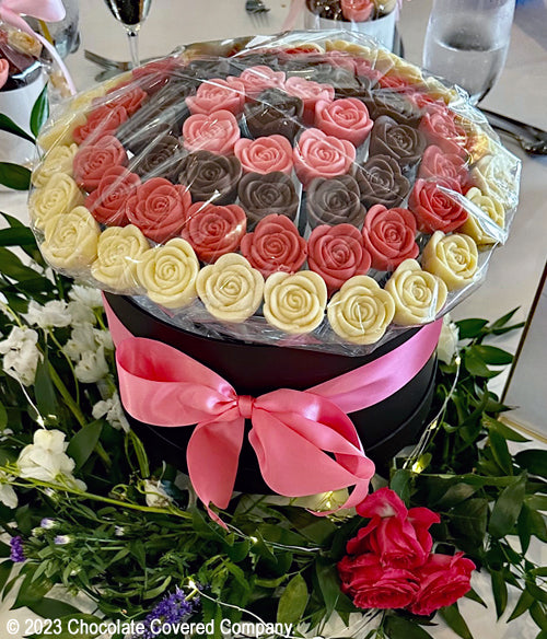 Candy Dipped Roses Choco-Petals™ - Chocolate Roses - Exquisite Cascade | Chocolate Covered ...