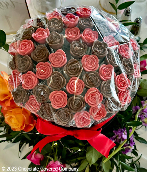 Chocolate Vip Roses Choco-Petals™ - Red Velvet Chocolate Roses | Chocolate Covered Company