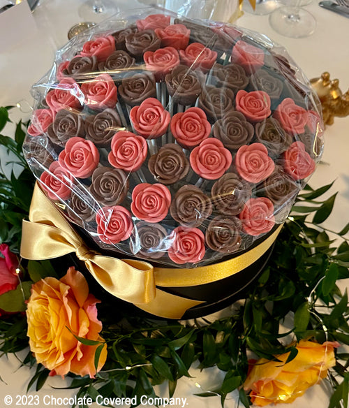 Chocolate Vip Roses Choco-Petals™ - Red Velvet Chocolate Roses | Chocolate Covered Company