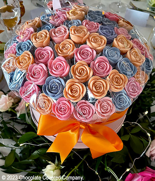 Chocolate Vip Roses Choco-Petals™ - Sunset Bliss Chocolate Roses– Chocolate Covered Company