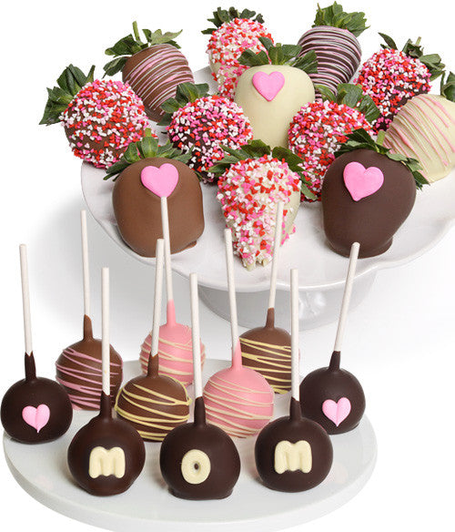 Mother's Day Chocolate Strawberries & Cake Pops - 22pc - Chocolate Covered Company®