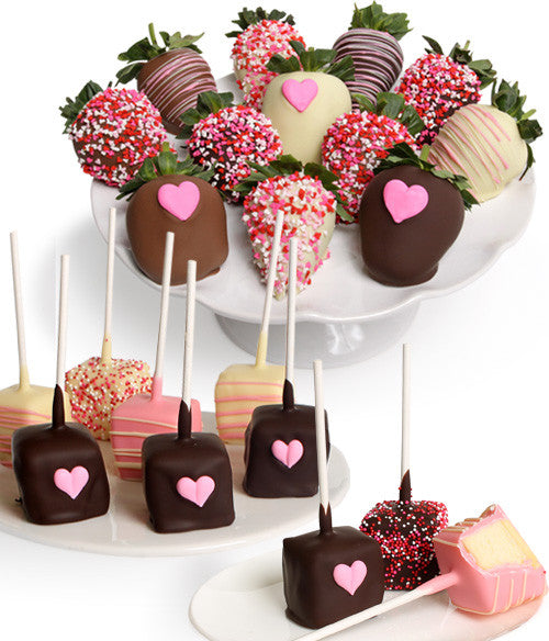 Mother's Day Chocolate Strawberries & Mini-Cheesecakes - 22pc - Chocolate Covered Company®