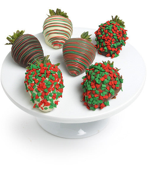 Holiday Belgian Chocolate Covered Strawberries - Chocolate Covered Company®