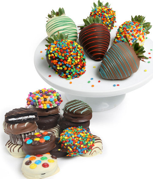 Birthday Chocolate Strawberries & Gourmet OREO® Cookies - Chocolate Covered Company®