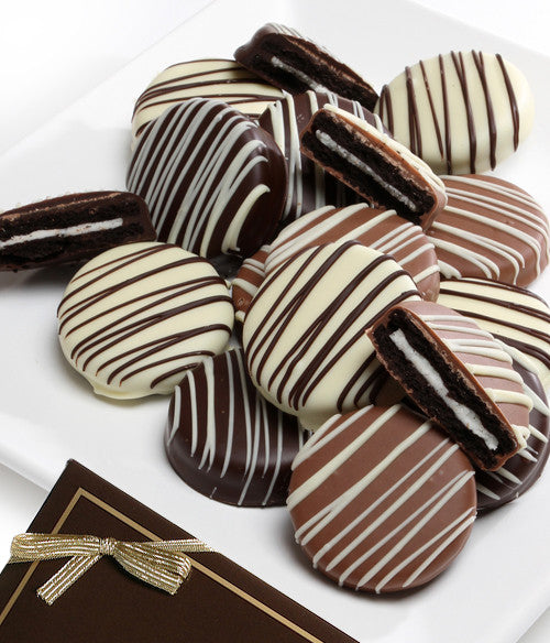 Classic Drizzled Belgian Chocolate-Dipped OREO® Cookies Gift - 12pc - Chocolate Covered Company®