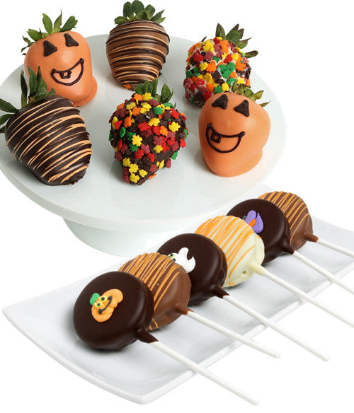 Halloween OREO® Cookie Pops & Chocolate Strawberries - 12pc - Chocolate Covered Company®