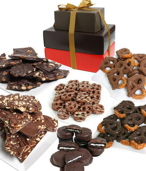 Premium Belgian Chocolate Covered Snack Gift Tower - Chocolate Covered Company®