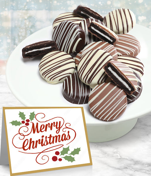 Classic Drizzled Belgian Chocolate-Dipped OREO® Cookies Gift - 12pc - Chocolate Covered Company®