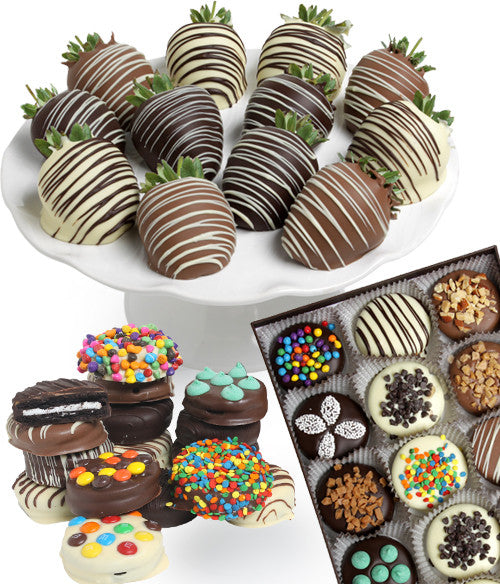 Classic Chocolate Covered Strawberries & Ultimate OREO® Cookies - 24pc - Chocolate Covered Company®