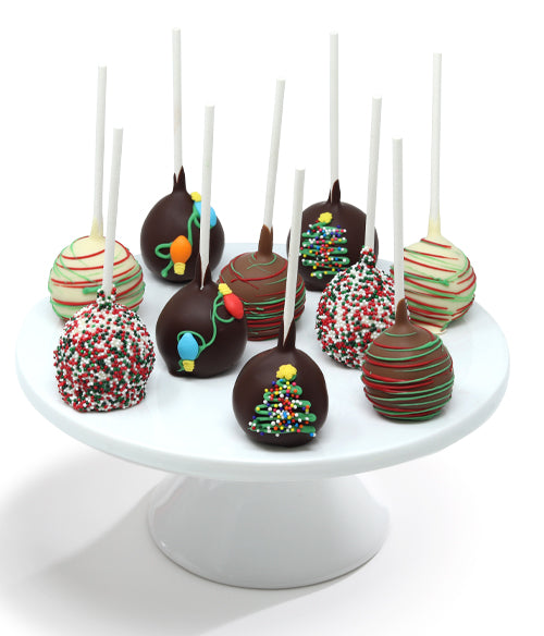 Christmas Lights Chocolate Dipped Cake Pops - Chocolate Covered Company®