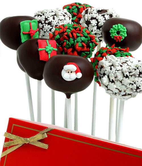 Christmas Chocolate Dipped Cake Pops - Chocolate Covered Company®