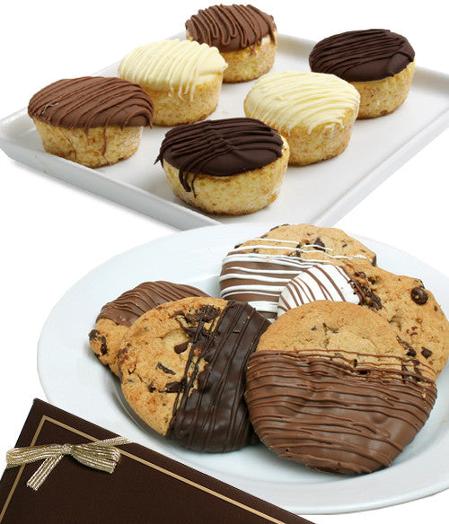 Belgian Chocolate Dipped Cookies & Mini-Cheesecakes - Chocolate Covered Company®