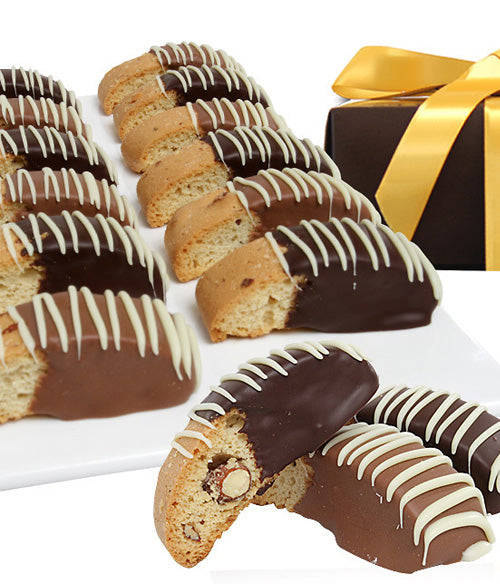 Classic Belgian Chocolate Covered Biscotti - 12pc - Chocolate Covered Company®