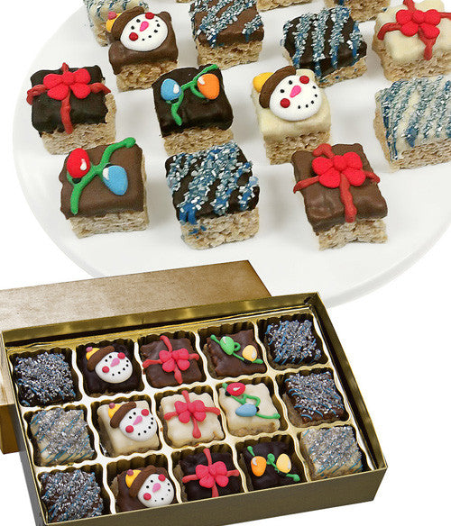 Holiday Belgian Chocolate Crispy Bites - 15pc - Chocolate Covered Company®