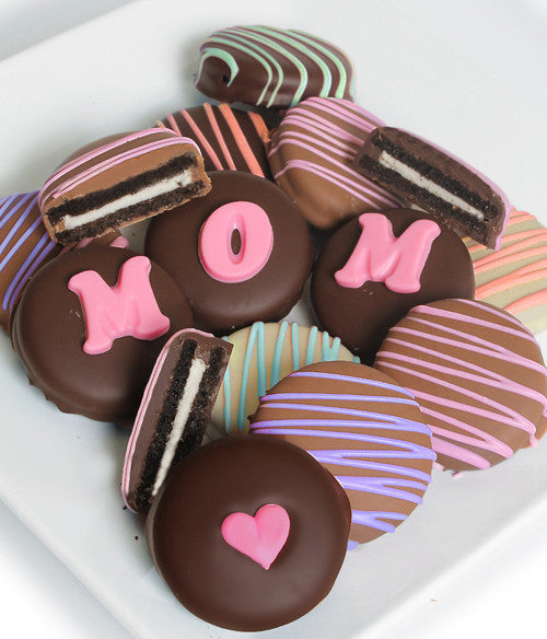 MOM - Decorated Chocolate-Dipped Sandwich Cookies Gift - Chocolate Covered Company®