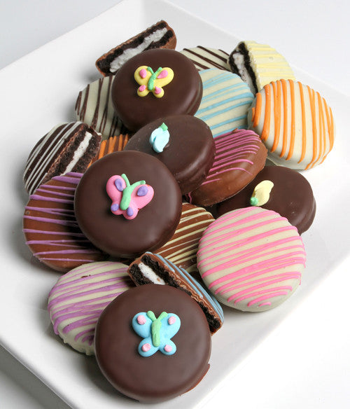 Spring Belgian Chocolate-Dipped Sandwich Cookies Gift - 12pc - Chocolate Covered Company®