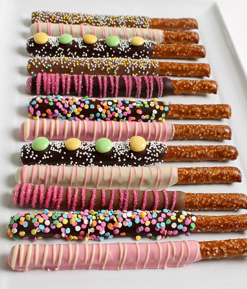 Spring Chocolate Covered Pretzels - 12pc - Chocolate Covered Company®