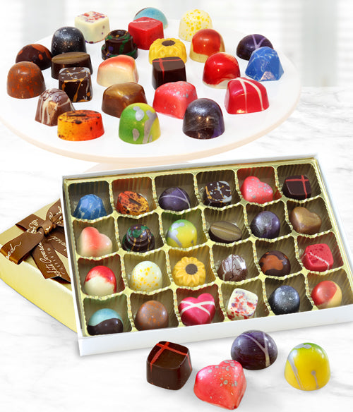 Hand-Painted Artisan Belgian Chocolates - 24pc - Chocolate Covered Company®