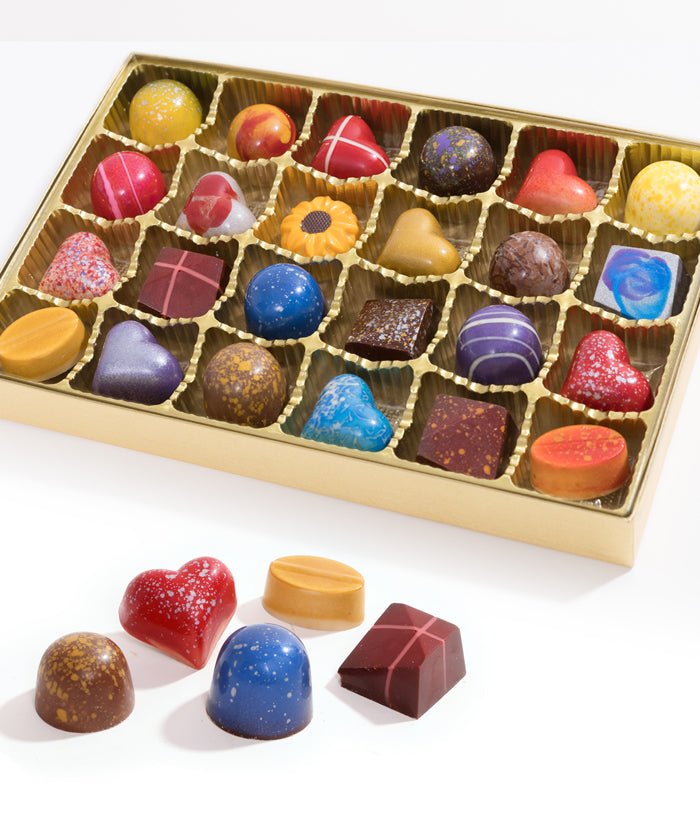 Hand-Painted Artisan Belgian Chocolates - 24pc - Chocolate Covered Company®