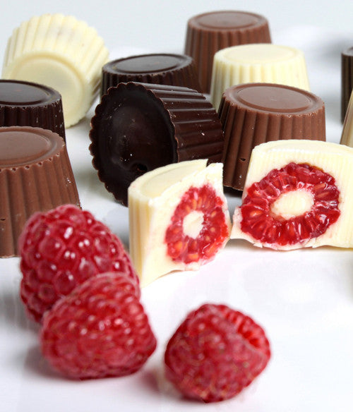 Chocolate Covered Raspberries and Blueberries