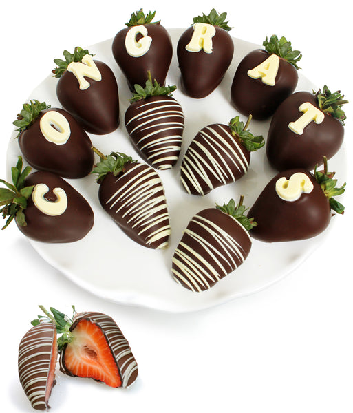 "CONGRATS" Berry-Gram® - Conversation Berries - Chocolate Covered Company®