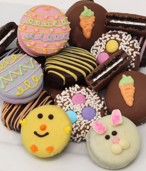 Easter Fun Belgian Chocolate-Dipped OREO® Cookies Gift - 12pc - Chocolate Covered Company®