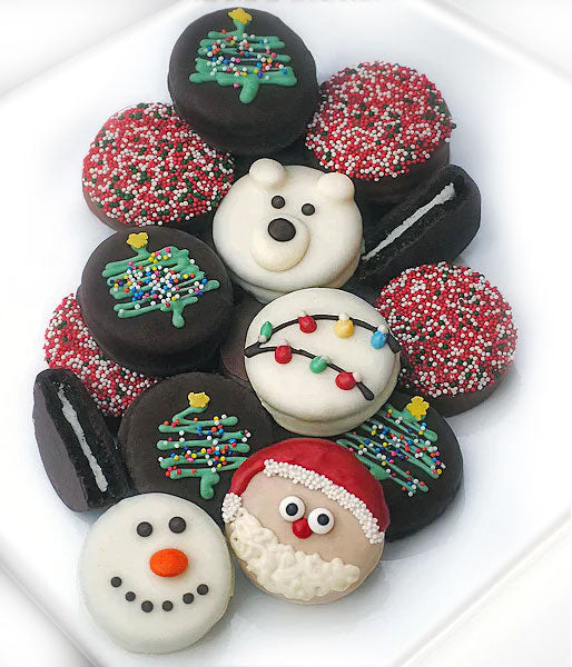 Christmas Fun Belgian Chocolate Covered OREO® Cookies Gift - 12pc - Chocolate Covered Company®