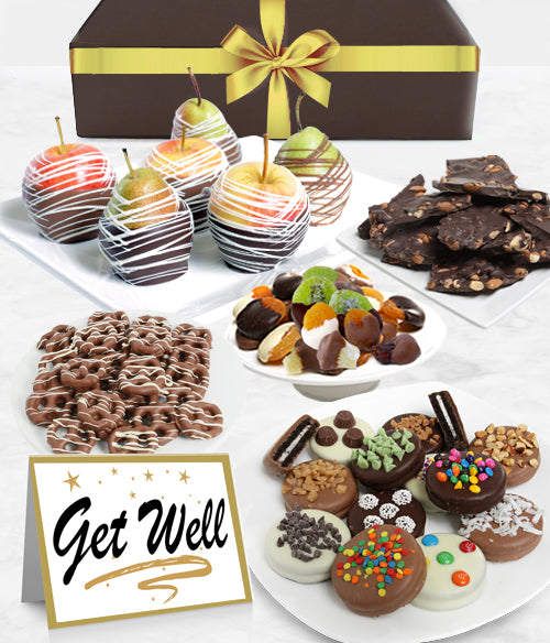GET WELL - Grand Belgian Chocolate Covered Fruit Gift Box - Chocolate Covered Company®
