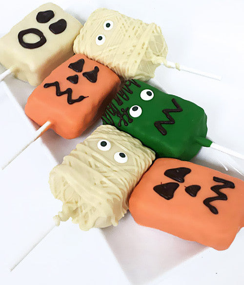 Spooky Halloween Characters Chocolate Covered Crispy Pops - 6pc - Chocolate Covered Company®