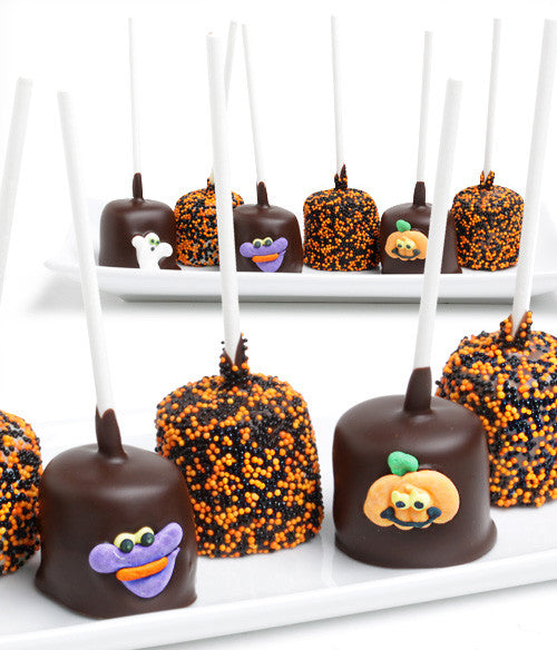 Halloween Chocolate Covered Marshmallow Pops - 6pc - Chocolate Covered Company®