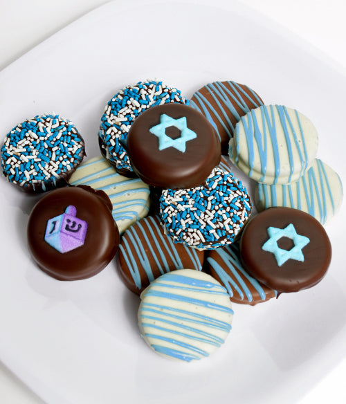 Hanukkah Chocolate Covered OREO® Cookies Gift - 12pc - Chocolate Covered Company®