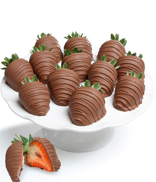 Milk Chocolate Covered Strawberries - Chocolate Covered Company®