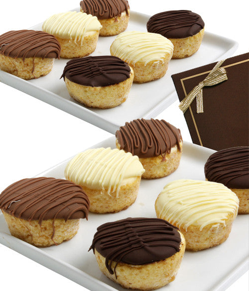 Belgian Chocolate Dipped Mini-Cheesecakes - 12pc - Chocolate Covered Company®